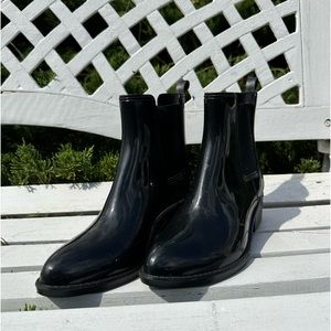 Jeffery Campbell - Jet Black Pointed Toe Rain Boots